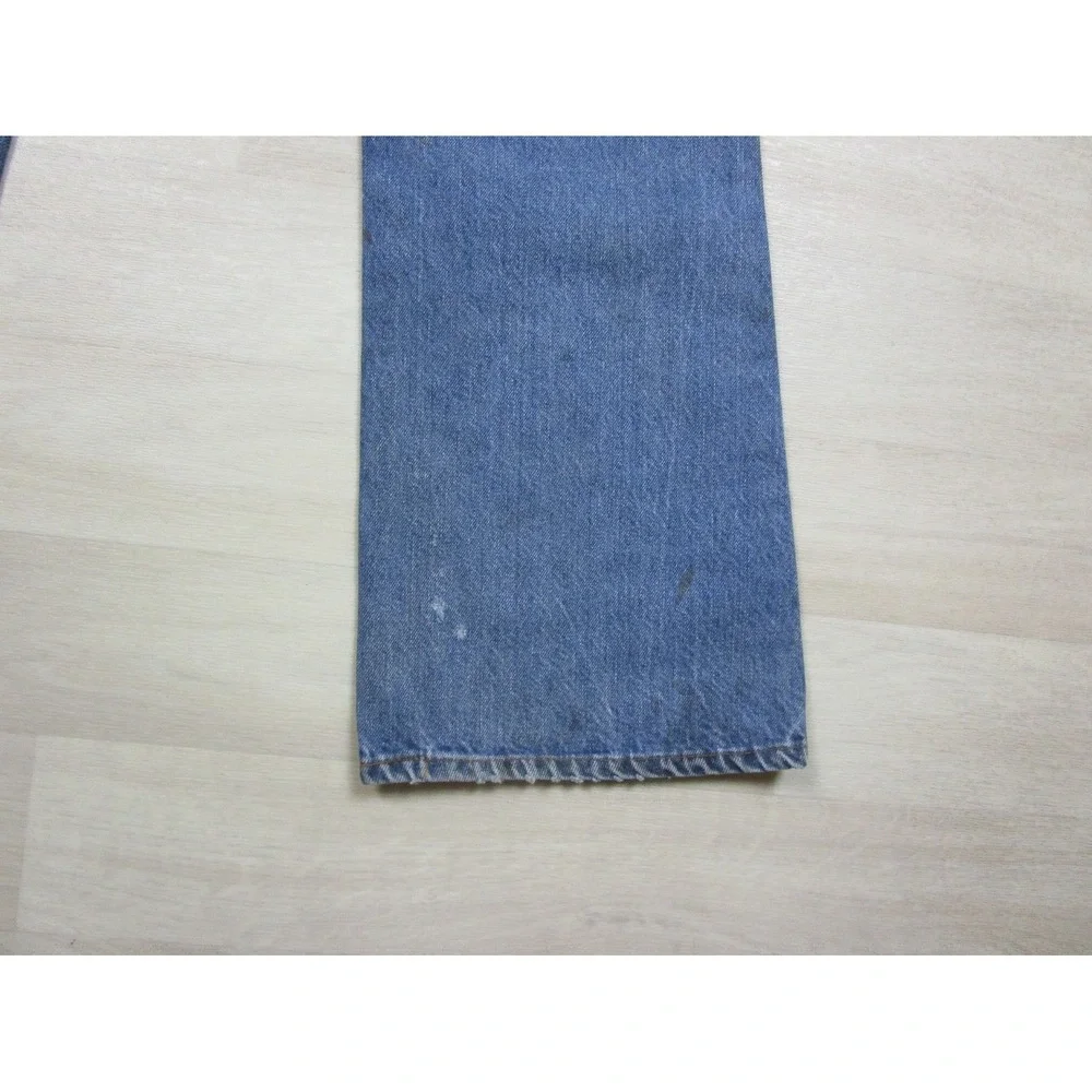 Vintage 80s Levis 517 Jeans Mens 32x30.5 Orange Tab Bootcut Saddleman Distress 9